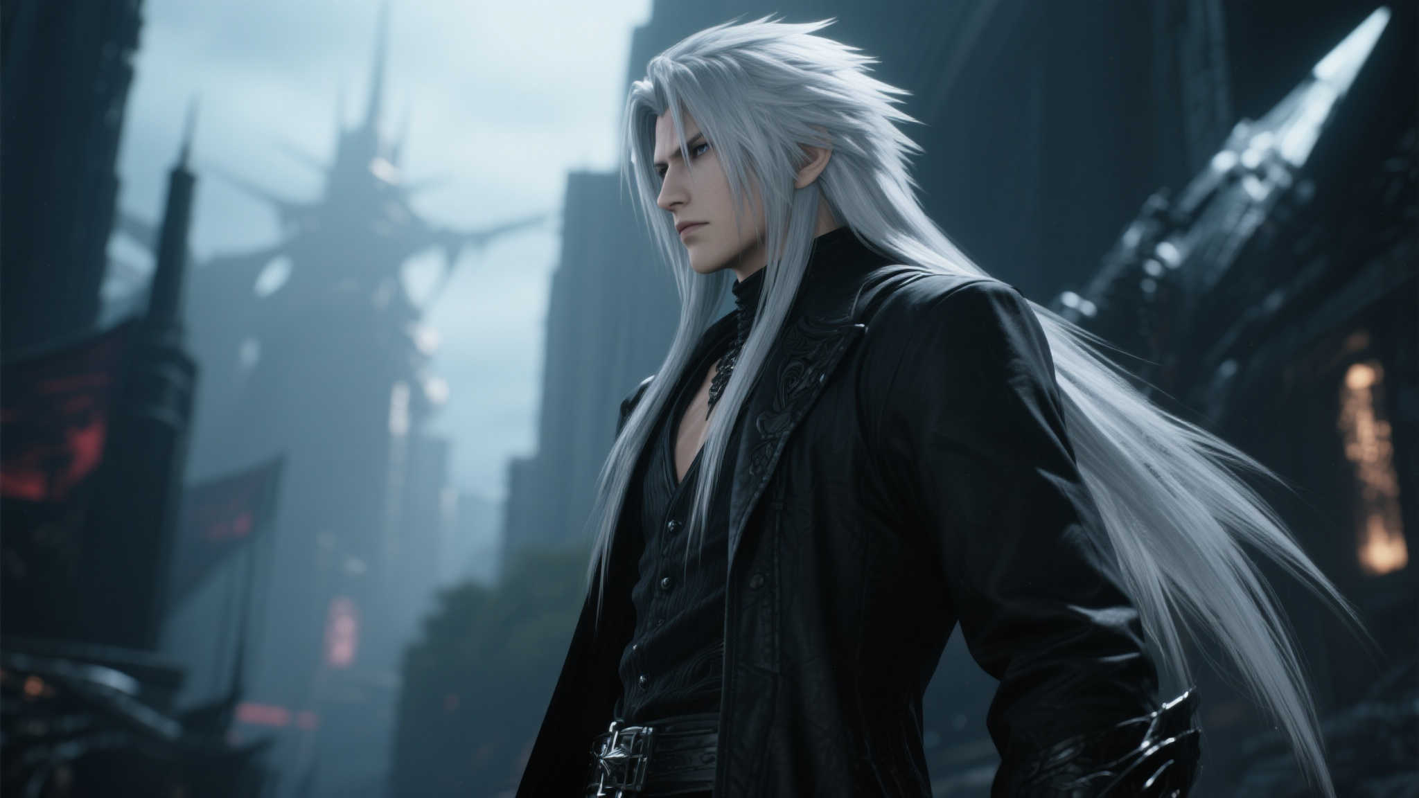 《最终幻想7》重制版第三部疑泄露:萨菲罗斯全新造型曝光! 《最终幻想7》重制版第三部疑泄露:萨菲罗斯全新造型曝光!