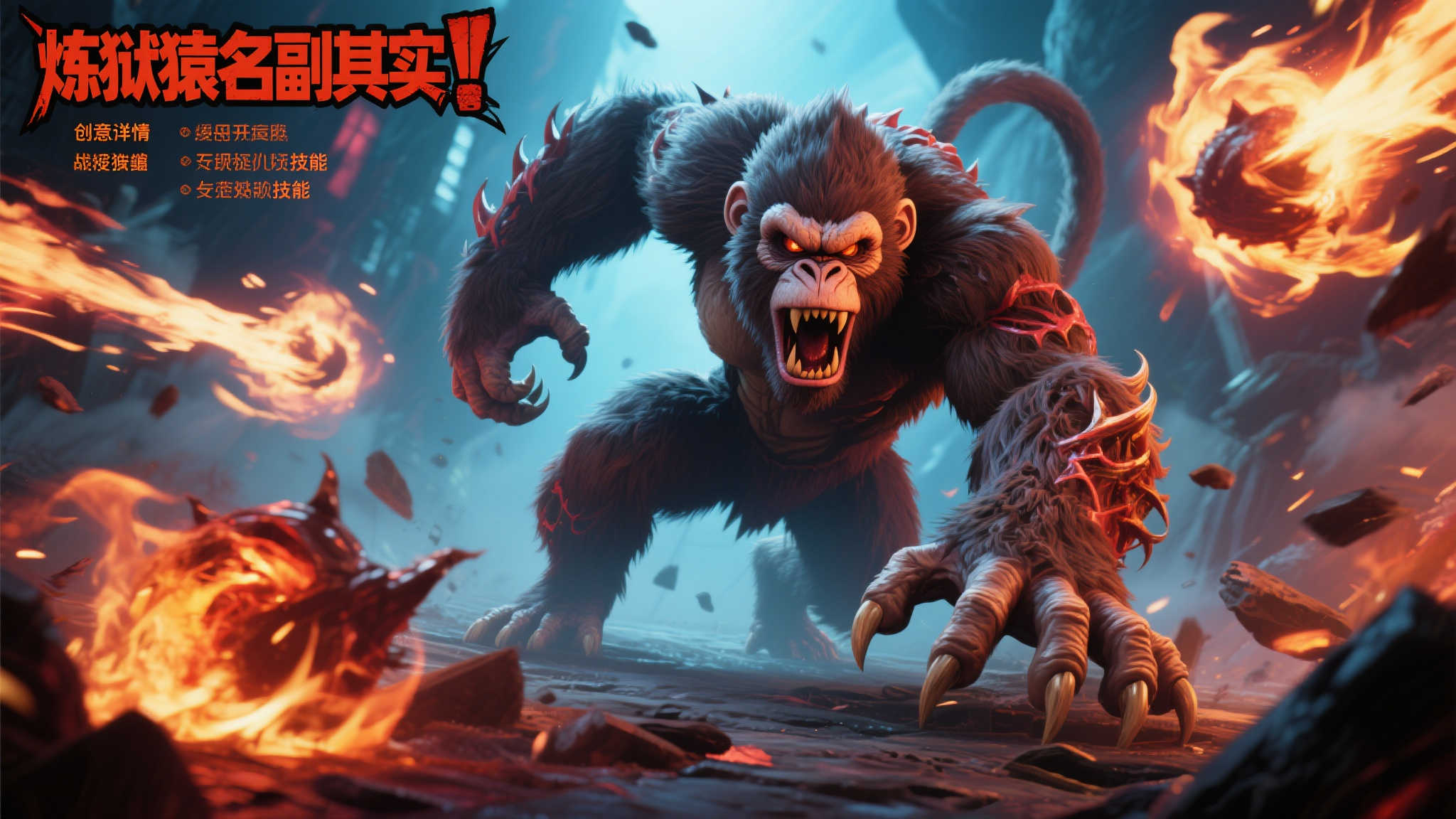 《狂野之心S》初期挑战:“炼狱猿”怪物详解 《狂野之心S》初期挑战:“炼狱猿”怪物详解